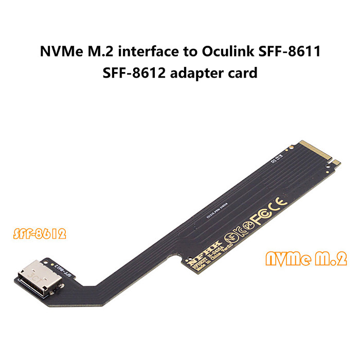 Support AMD ThinkBook 14+16+M.2 Port Oculink SFF8612 External Graphics Card Adapter