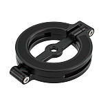 Suitable For MagSafe Car Mounted Dual Head Magnetic Phone Holder Outdoor Live Streaming Folding Aluminum Alloy Phone Holder