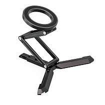 Suitable For MagSafe Desktop Live Streaming Magnetic Mobile Phone Folding Stand With Horizontal And Vertical Switching Aluminum Alloy Universal Stand