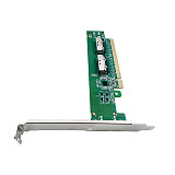 PE5160-4IL PCIe5.0 x16 to MCIO 8I adapter board Requires motherboard support for splitting 50cm MCIO cable  PCIe5.0 x16 to MCIO 8I adapter board