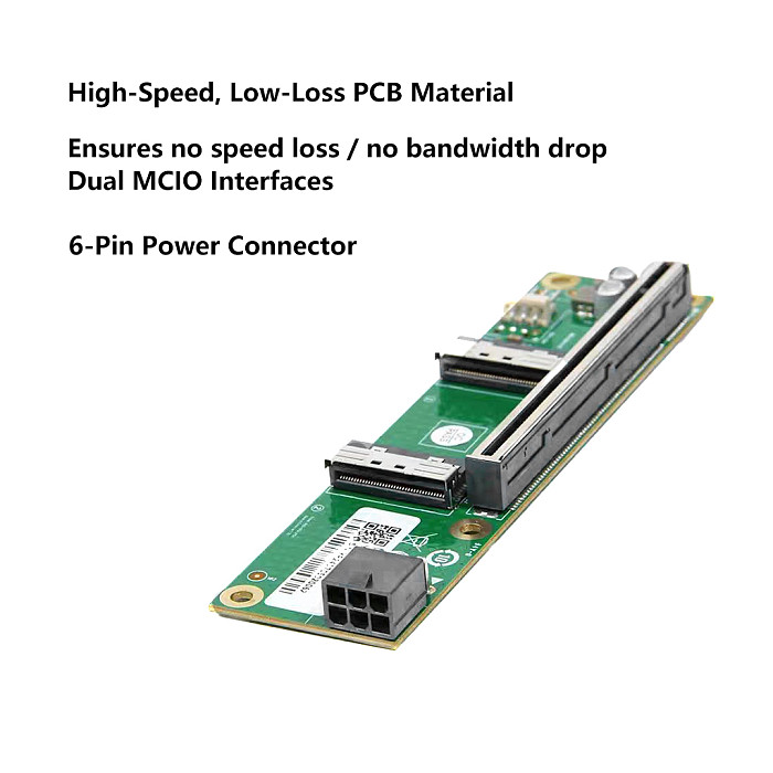 Independent graphics card external extension PCIe 5.0 motherboard 16x to MCIO motherboard (MCIO to PCIE5.0)