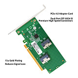 PCIe 4.0 graphics card external extension expansion independent SFF-8654 adapter card