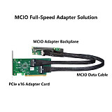 Independent graphics card external extension PCIe 5.0 motherboard 16x to MCIO motherboard (MCIO to PCIE5.0)