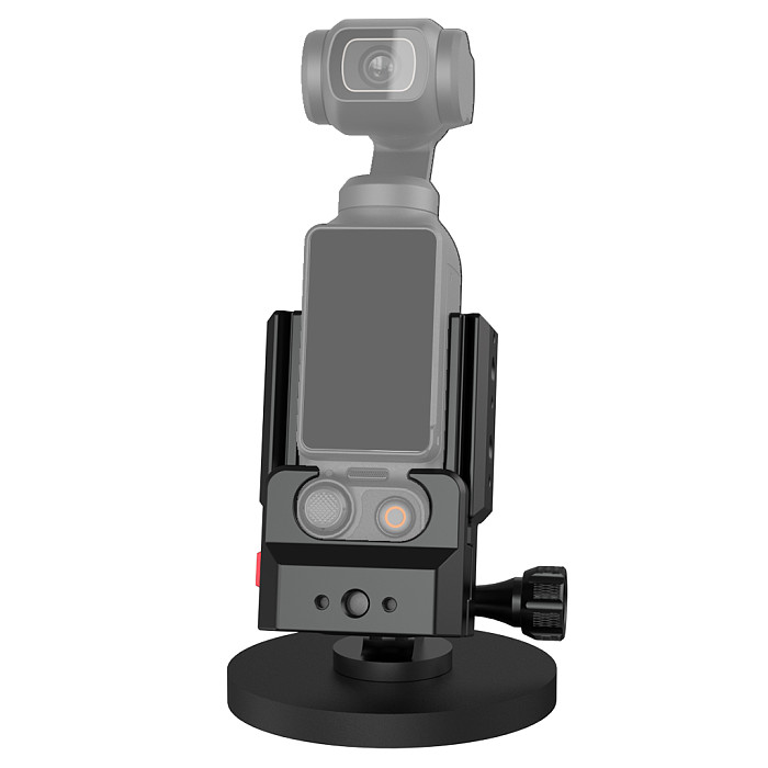 For DJI Pocket3 POCKET4 Two Card Aluminum Alloy 1/4 Arri Positioning Expansion Frame Camera Cage Protection For Selfie Sticks/Bicycle Clips With Three Card 1/4 Screw Thread Adapter Accessories
