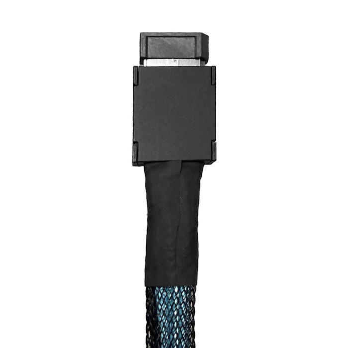 PCIE4.0x4 full-featured SFF8611 to SFF-8611 extension cable ouclink4i silver plated cable