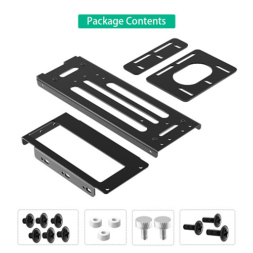 Vertical GPU Mount Bracket 2 Slots Graphics Card Holder with Hardware eGPU Dock External GPU Docking Station