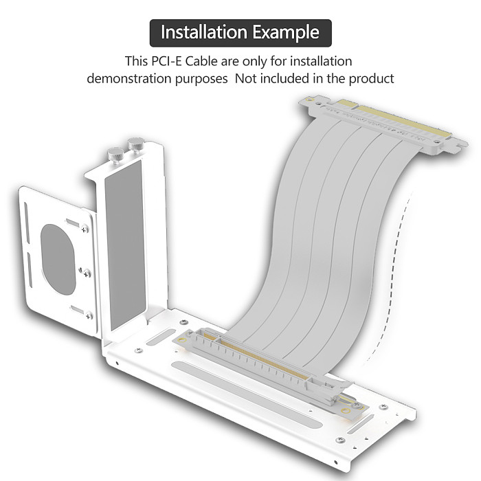 Vertical GPU Mount Bracket 2 Slots Graphics Card Holder with Hardware eGPU Dock External GPU Docking Station