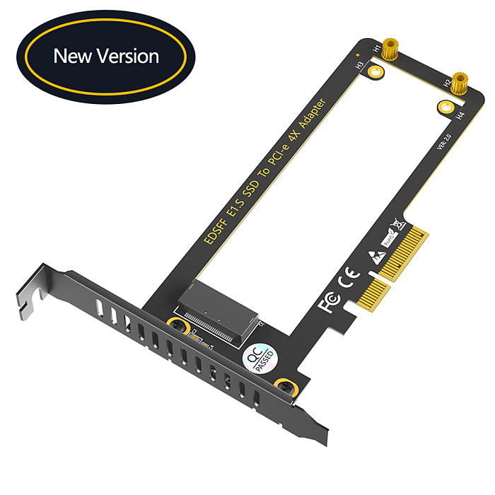 EDSFF E1. S to PCIe 4X Adapter Card For 9.5MM 15MM 25MM With Heatsink PM9A3 PM9D3 P5801X Carrier Adapter