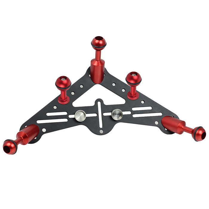 For DSLR Camera Triangular Gimbal Rig Mount Diving Tripod Support Tray Bracket for Gopro Hero 10 9 Underwater Waterproof Accessories