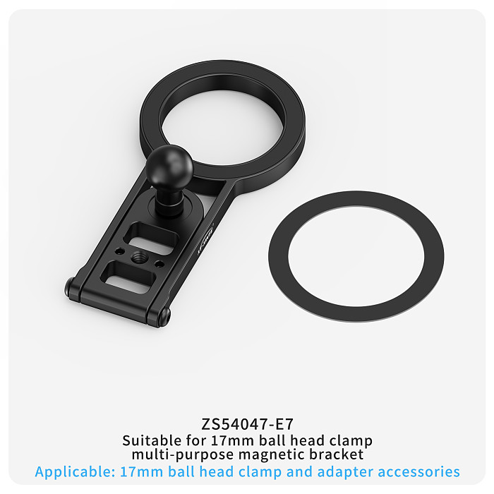 For DJI Action/Insta360/Gopro/Suitable for Huawei phones MATE80/P90 series For Apple phones 17/16 and other series VIVO/OPPO/Xiaomi/Samsung phones Quick Release Multi-purpose Magnetic Mount Base For Magsafe Cameras Phones Monitors Teleprompter Accessories Dual-sided Magnetic Attraction Portable