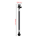 Dual-head 1/4 To 3-card Stainless Steel Extension Rod 17MM/1-Inch Ball Head Adjustable 3-card Bracket 12mm Carbon Fiber Sports Cameras And Accessories