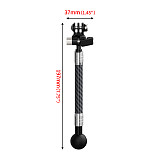Dual-head 1/4 To 3-card Stainless Steel Extension Rod 17MM/1-Inch Ball Head Adjustable 3-card Bracket 12mm Carbon Fiber Sports Cameras And Accessories