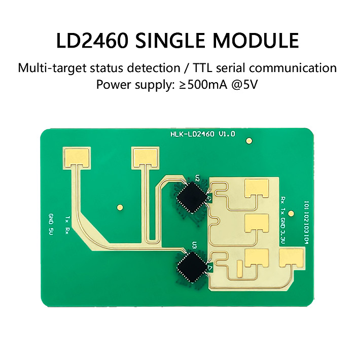 HI-LINK LD2460 Multi target Trajectory Positioning and Tracking Radar Module 24G Millimeter Wave Height Precision Human State Perception Module