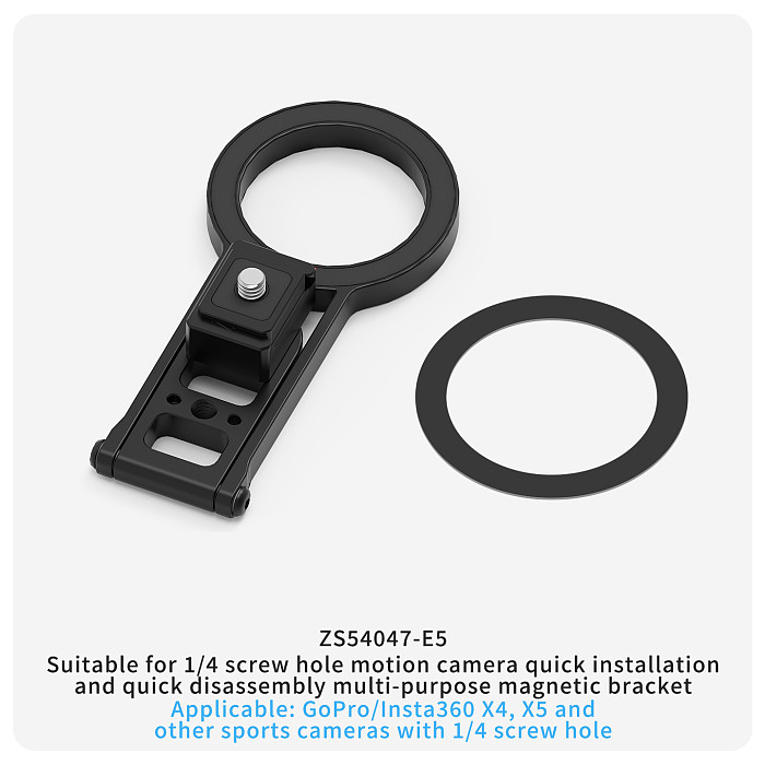 For DJI Action/Insta360/Gopro/Suitable for Huawei phones MATE80/P90 series For Apple phones 17/16 and other series VIVO/OPPO/Xiaomi/Samsung phones Quick Release Multi-purpose Magnetic Mount Base For Magsafe Cameras Phones Monitors Teleprompter Accessories Dual-sided Magnetic Attraction Portable