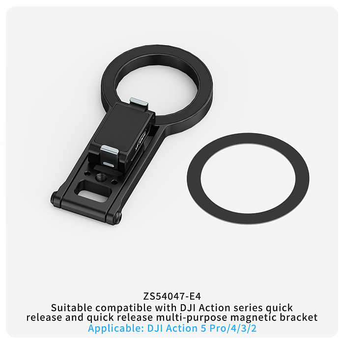 For DJI Action/Insta360/Gopro/Suitable for Huawei phones MATE80/P90 series For Apple phones 17/16 and other series VIVO/OPPO/Xiaomi/Samsung phones Quick Release Multi-purpose Magnetic Mount Base For Magsafe Cameras Phones Monitors Teleprompter Accessories Dual-sided Magnetic Attraction Portable