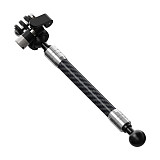 Dual-head 1/4 To 3-card Stainless Steel Extension Rod 17MM/1-Inch Ball Head Adjustable 3-card Bracket 12mm Carbon Fiber Sports Cameras And Accessories