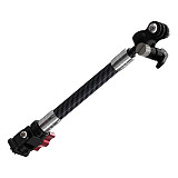 Dual-head 1/4 To 3-card Stainless Steel Extension Rod 17MM/1-Inch Ball Head Adjustable 3-card Bracket 12mm Carbon Fiber Sports Cameras And Accessories