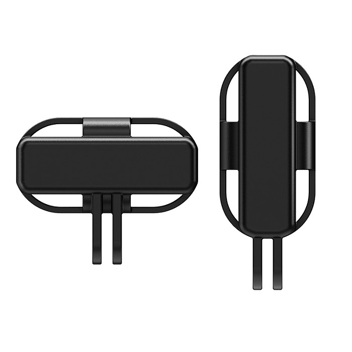 Vertical Horizontal Magnetic Mount USB Charging for Insta360 Go 3/3S Body Plastic Protective Frame Cage Action Camera Bracket