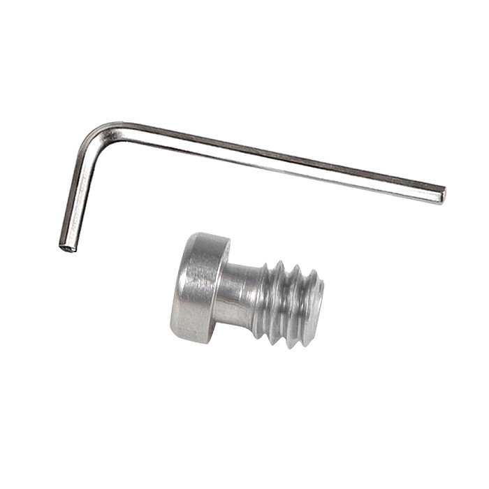 1/4-20 Thread Camera Screws for Quick Release Plates Stainless Steel Hexagon Socket Round Head Bolt Photography Accessories