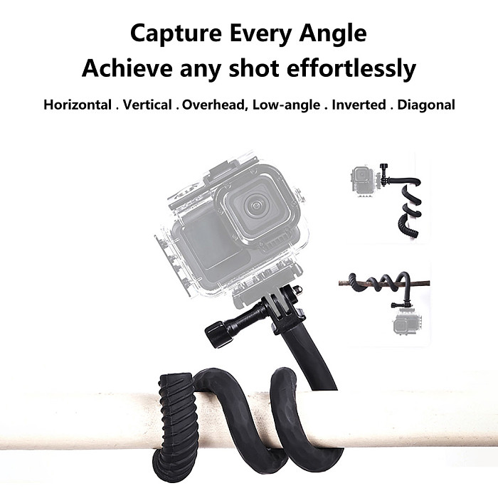 For gopro13 For DJI action5/Insta360x5/Ace pro flexible bracket free plastic tube