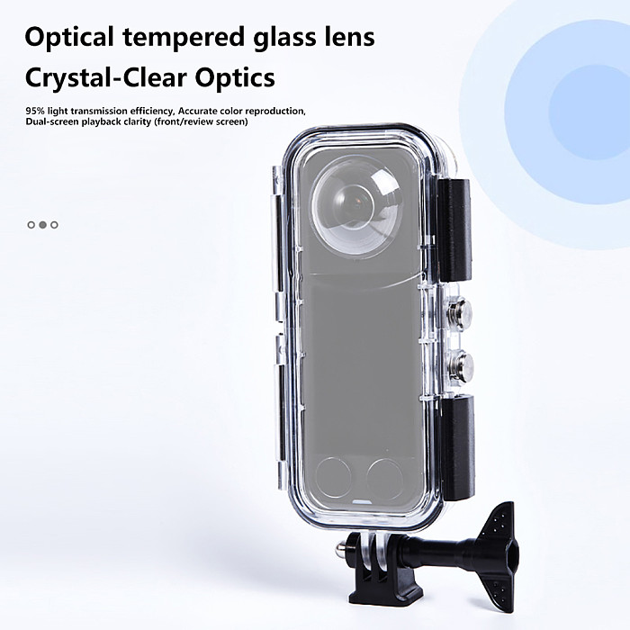For Insta360 X5 camera waterproof case  45 meter diving 360 degree fully invisible camera accessories