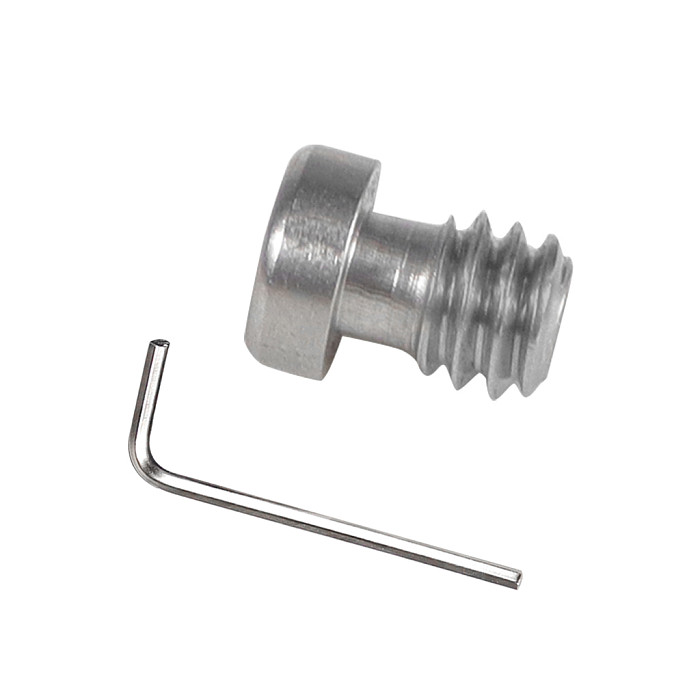 1/4-20 Thread Camera Screws for Quick Release Plates Stainless Steel Hexagon Socket Round Head Bolt Photography Accessories