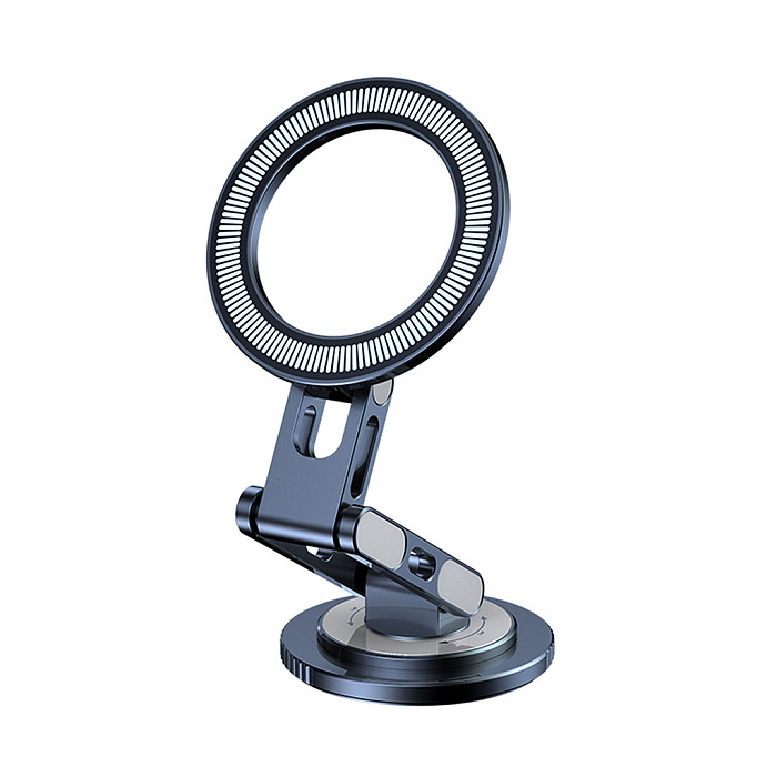 Magsafe Magnetic Suction 360 Degree Rotation Three-axis Folding Multi Angle Adjustment Aluminum Alloy Car Phone Holder - C24 adhesive version