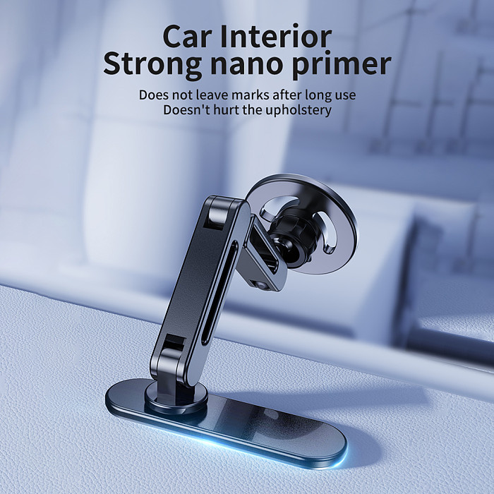 Magnetic Car Curved Dashboard Navigation Folding Fixed Long Base Car Phone Holder C2-CZ12