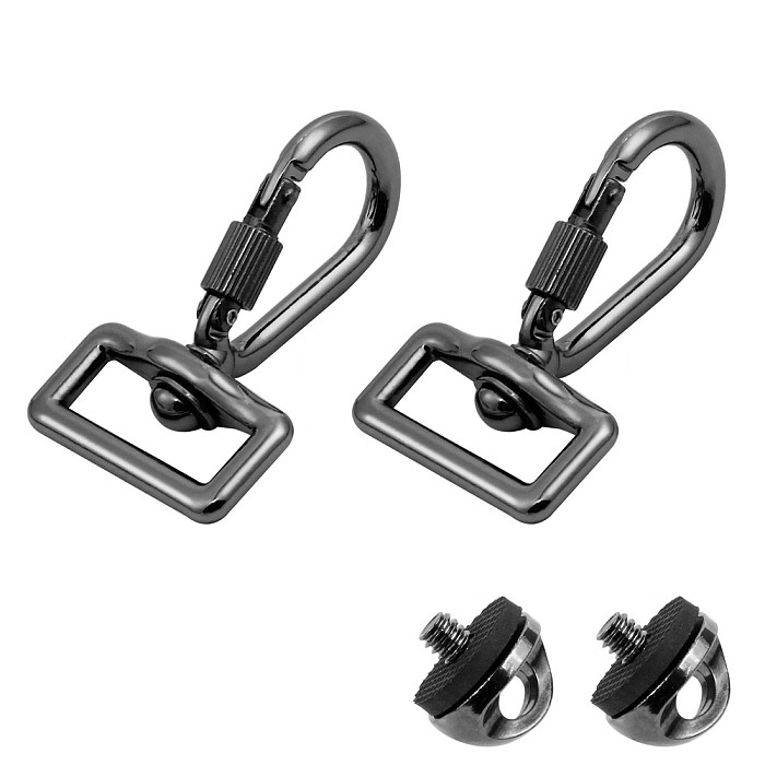 Quick Release Trigger Snap Hook Ring Carabiner w/ Screw Lock for Canon Nikon Sony Panasonic DSLR SLR EVIL