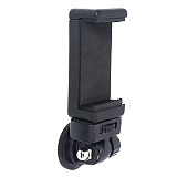 LED Fill Light Hot Shoe Holder Fill Light Hot Shoe Base Black+Dual Hole Phone Clip/360 Degree Rotating Horizontal And Vertical Phone Clip