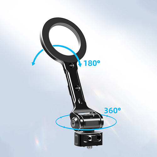 1/4 ARRI positioning mobile phone magnetic bracket For  Magsafe DSLR camera camera cage horizontal and vertical shooting live streaming photography bracket -1/4 positioning magnetic mobile phone bracket