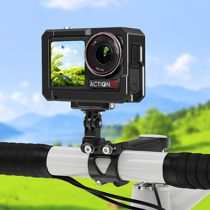 Metal Cage for DJI OSMO Action5pro 4 3 Protective Frame Quick Release Battery Mount Tripod Magnetic Base Cold Shoe Light Bracket