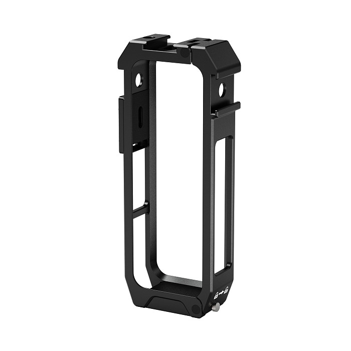 Quick Release Cage for Insta360 X5 Protective Frame 360° Rotation 17mm Ball Head Tripod Adapter Cold Shoe Mount Light Holder