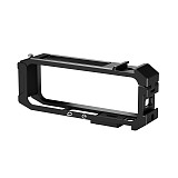 Quick Release Cage for Insta360 X5 Protective Frame 360° Rotation 17mm Ball Head Tripod Adapter Cold Shoe Mount Light Holder