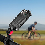 Quick Release Cage for Insta360 X5 Protective Frame 360° Rotation 17mm Ball Head Tripod Adapter Cold Shoe Mount Light Holder