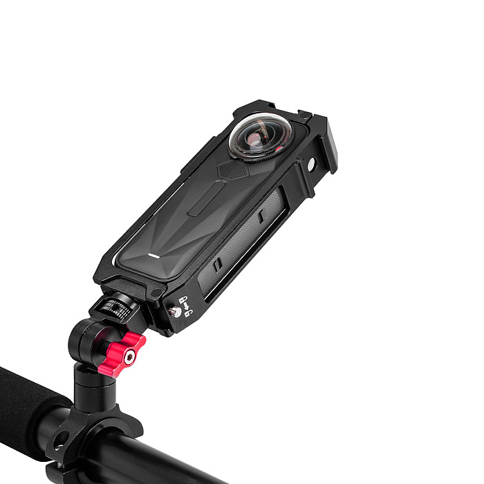 Quick Release Cage for Insta360 X5 Protective Frame 360° Rotation 17mm Ball Head Tripod Adapter Cold Shoe Mount Light Holder