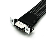 PCIe 4.0 4x Gen4 Riser Cable M.2 for NVMe to SFF-8611/8612 Adapter Riser Graphics Card External Extension Cable 64Gbps