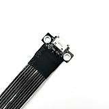 PCIe 4.0 4x Gen4 Riser Cable M.2 for NVMe to SFF-8611/8612 Adapter Riser Graphics Card External Extension Cable 64Gbps