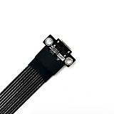 PCIe 4.0 4x Gen4 Riser Cable M.2 for NVMe to SFF-8611/8612 Adapter Riser Graphics Card External Extension Cable 64Gbps