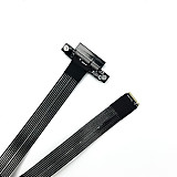 For NVMe M.2  to PCI Express 5.0 x4 Extension Cable High Speed Silver-Plated Wire GEN5 PCIe 5.0 4X to M.2 For NVMe 2242 2280 SSD