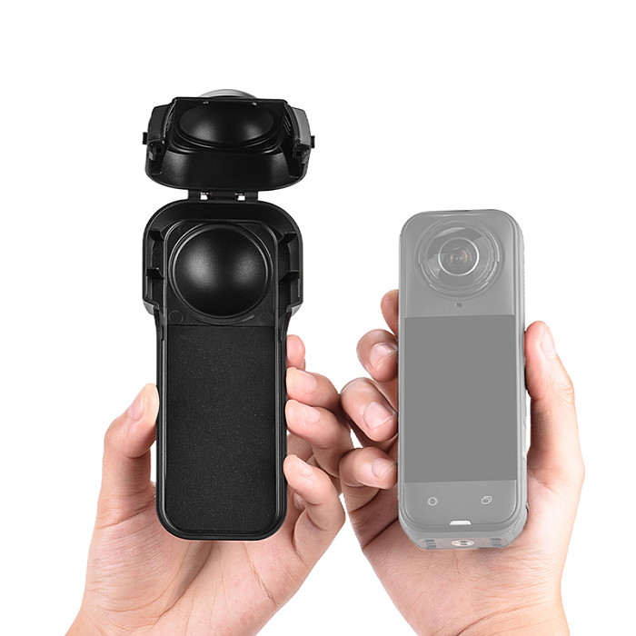 Quick Release Portable Dustproof Lens Cap with Screen Protector Cover for Insta360 X5 Action Camera Protective Case Frame