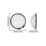 Suitable For Insta360 X5 High-definition Optical Glass Plastic Protective Mirror Rotating Lens Protective Cover