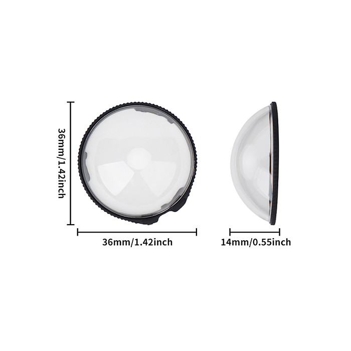Suitable For Insta360 X5 High-definition Optical Glass Plastic Protective Mirror Rotating Lens Protective Cover