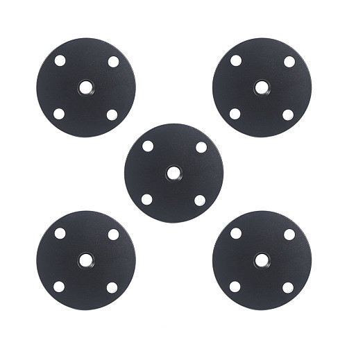 2/5/10pcs Metal Plate Wall Mount Magic Arm Fixed Base 1/4  Hole for Webcam Projector Monitor Light Flash Camera Tripod Holder