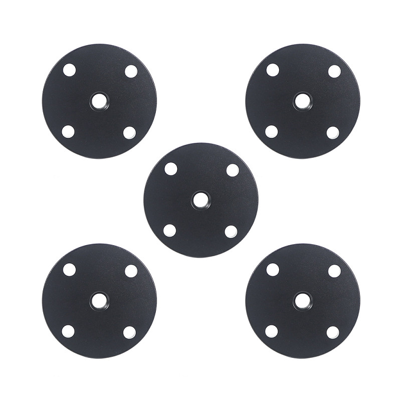 2/5/10pcs Metal Plate Wall Mount Magic Arm Fixed Base 1/4  Hole for Webcam Projector Monitor Light Flash Camera Tripod Holder