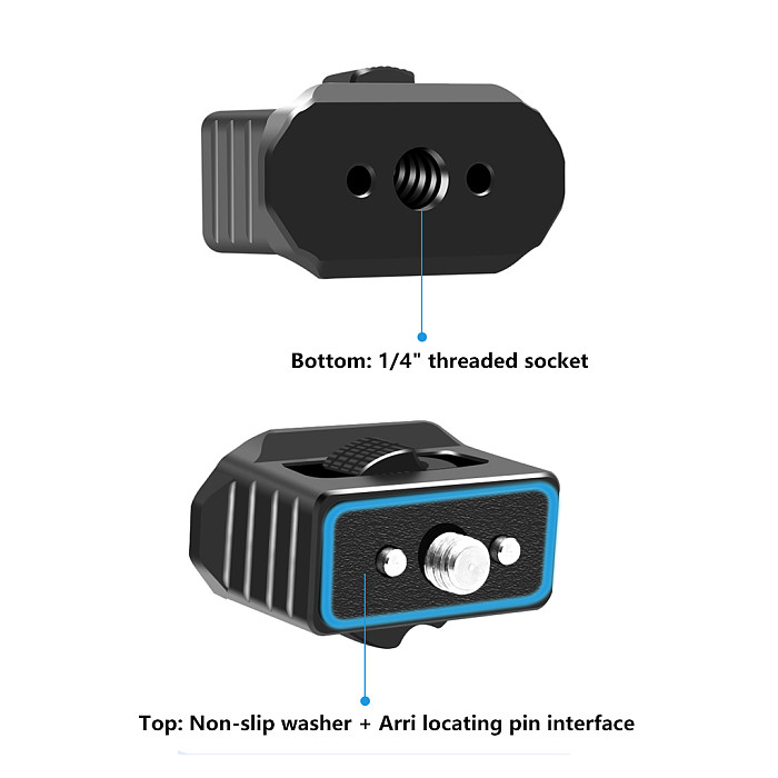 1/4 Arri Positioning Expansion Head mount For Universal Micro DSLR Camera Cage Kit Universal Bracket