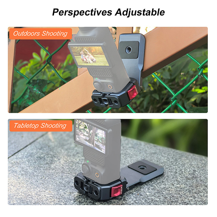 For DJI Pocket3 expansion frame magnetic adapter quick installation metal camera cage fixed expansion frame