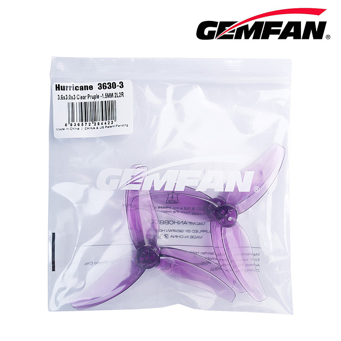 Gemfan 3630-3 3 Paddle PC Propeller Support 2004 Motor for FPV 3.5inch Frame Drone