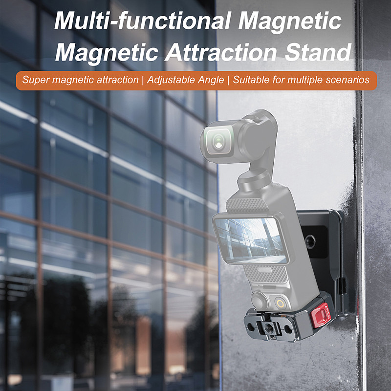 For DJI Pocket3 expansion frame magnetic adapter quick installation metal camera cage fixed expansion frame