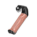 1/4“ Wooden Arca-style Handle Iron Head 3/8” Camera Cage Universal Photography Cold Shoe Multi-functional Adjustable Side Grip Handle For Smallrig DSLR 